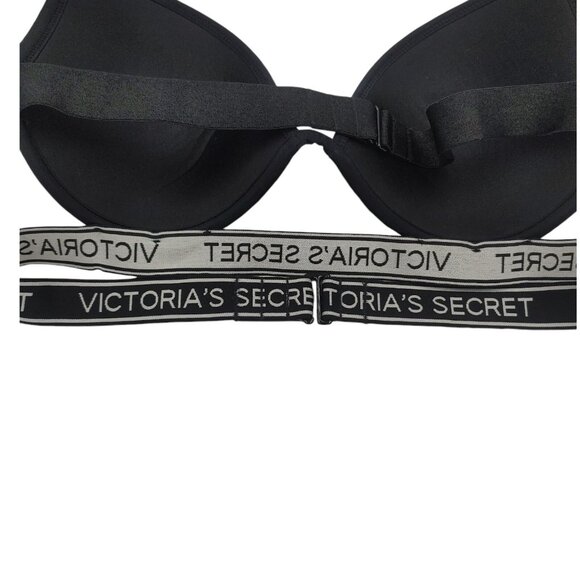 Victoria's Secret Swim Bikini Top Women's Size 36C Blue Logo Strap Halter - Picture 3 of 7